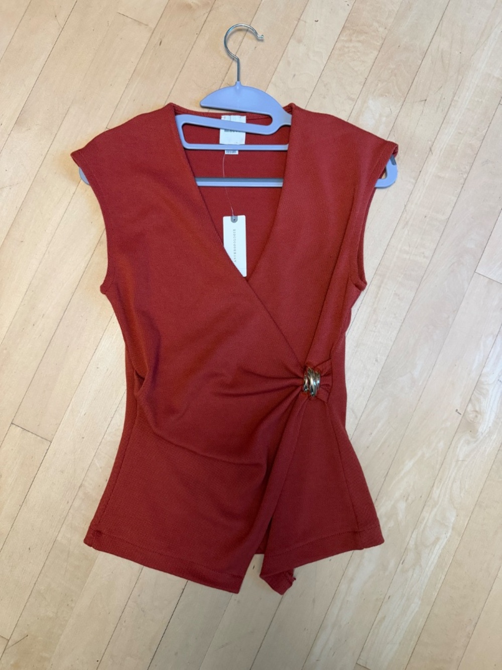 NEW Maeve copper  V wrap top with hardware, XXS, GD1273 - Picture 2 of 3